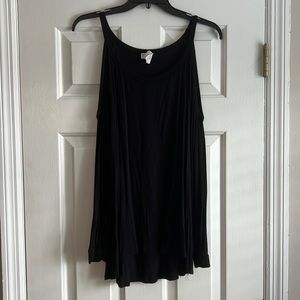 Tobi Women’s Large Black Long Sleeve Top w/ Open Shoulder